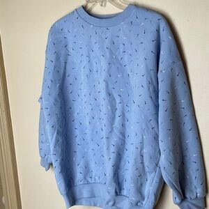 Nike Kids Blue Sweatshirt girl large NWOT